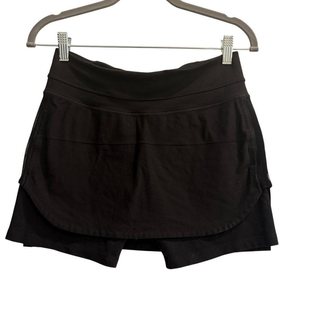 Lululemon Size 6 Black Second Chance Shorts Skort
